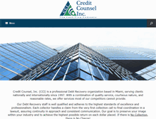 Tablet Screenshot of creditcounselinc.com